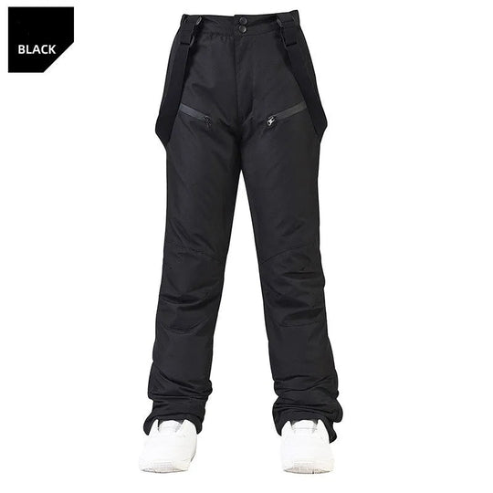 Unisex Waterproof Ski Pants – Windproof Snow Trousers with Secure Waist