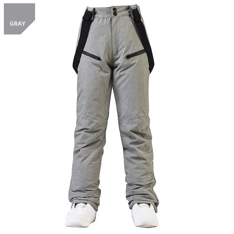 Unisex Waterproof Ski Pants – Windproof Snow Trousers with Secure Waist