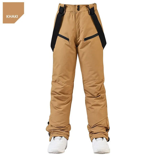 Unisex Waterproof Ski Pants – Windproof Snow Trousers with Secure Waist