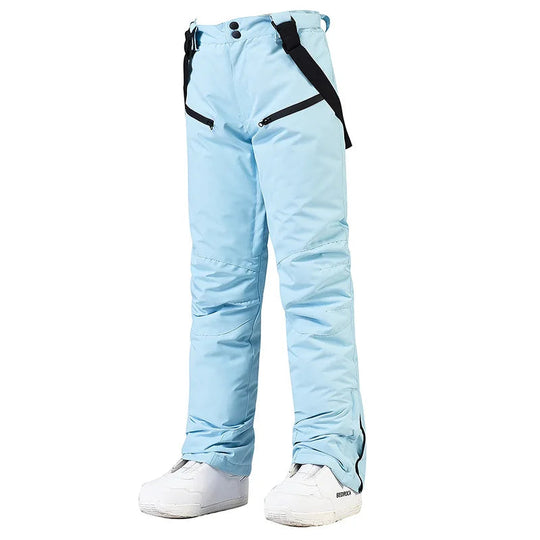Unisex Waterproof Ski Pants – Windproof Snow Trousers with Secure Waist