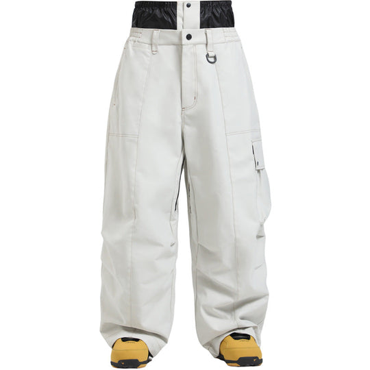 Unisex Windproof Ski Pants – Breathable Wide-Fit Snow Trousers