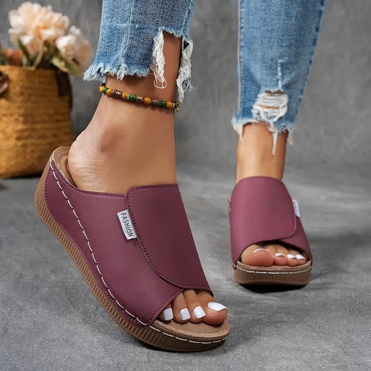 Women’s Adjustable Platform Sandals with Arch Support