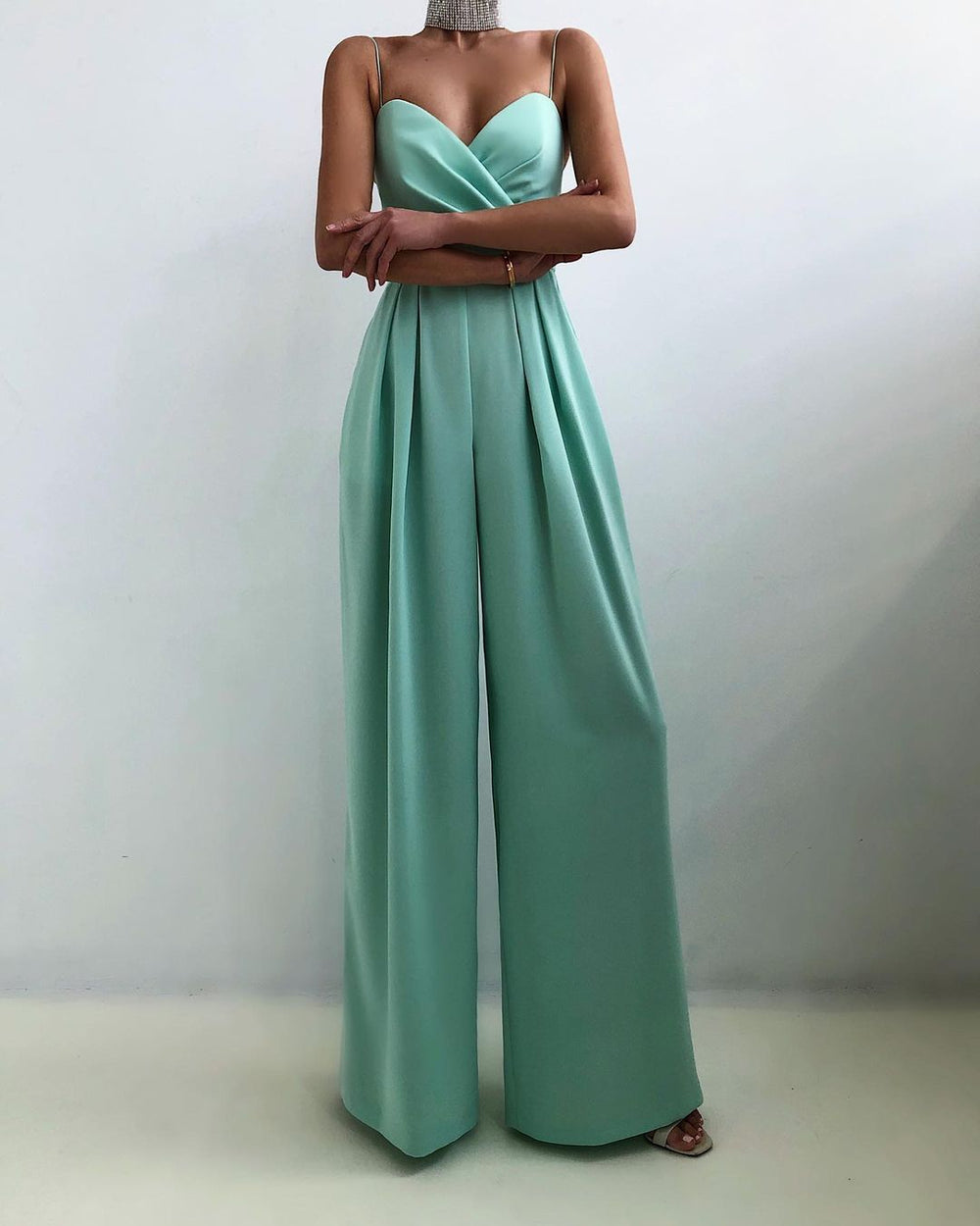 Women's Adjustable-Strap Jumpsuit – Lightweight Summer Day-to-Evening Style
