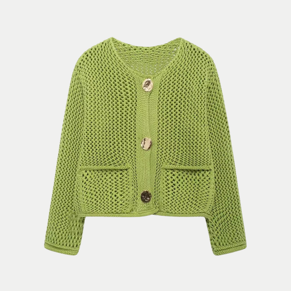 Women's Button-Front Knit Cardigan – Soft Autumn and Winter Layer