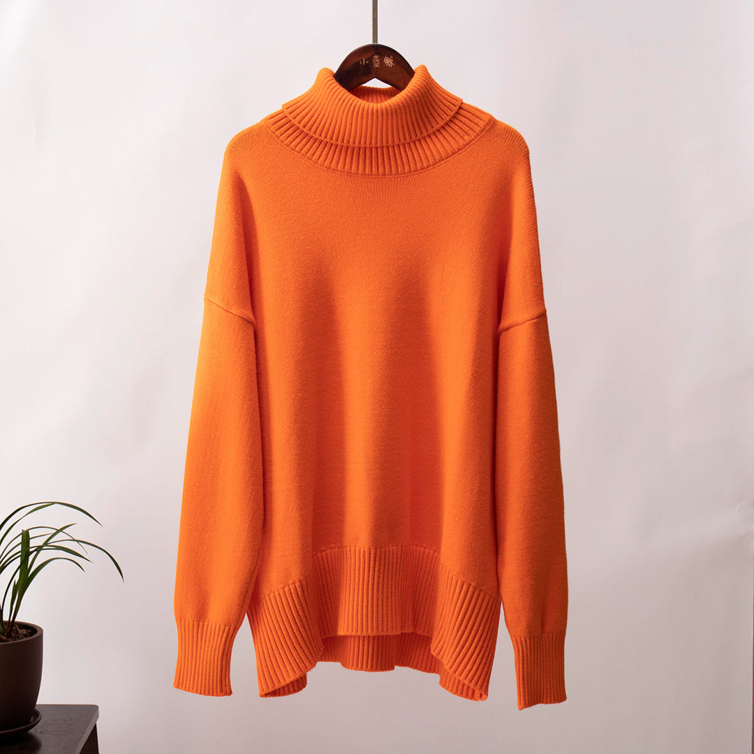 Women’s Cashmere-Wool Roll-Neck Sweater – Soft Lightweight Knit