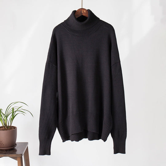 Women’s Cashmere-Wool Roll-Neck Sweater – Soft Lightweight Knit