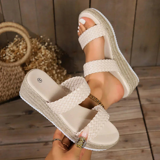 Women’s Comfortable Open Wedge Sandals with Stable Sole