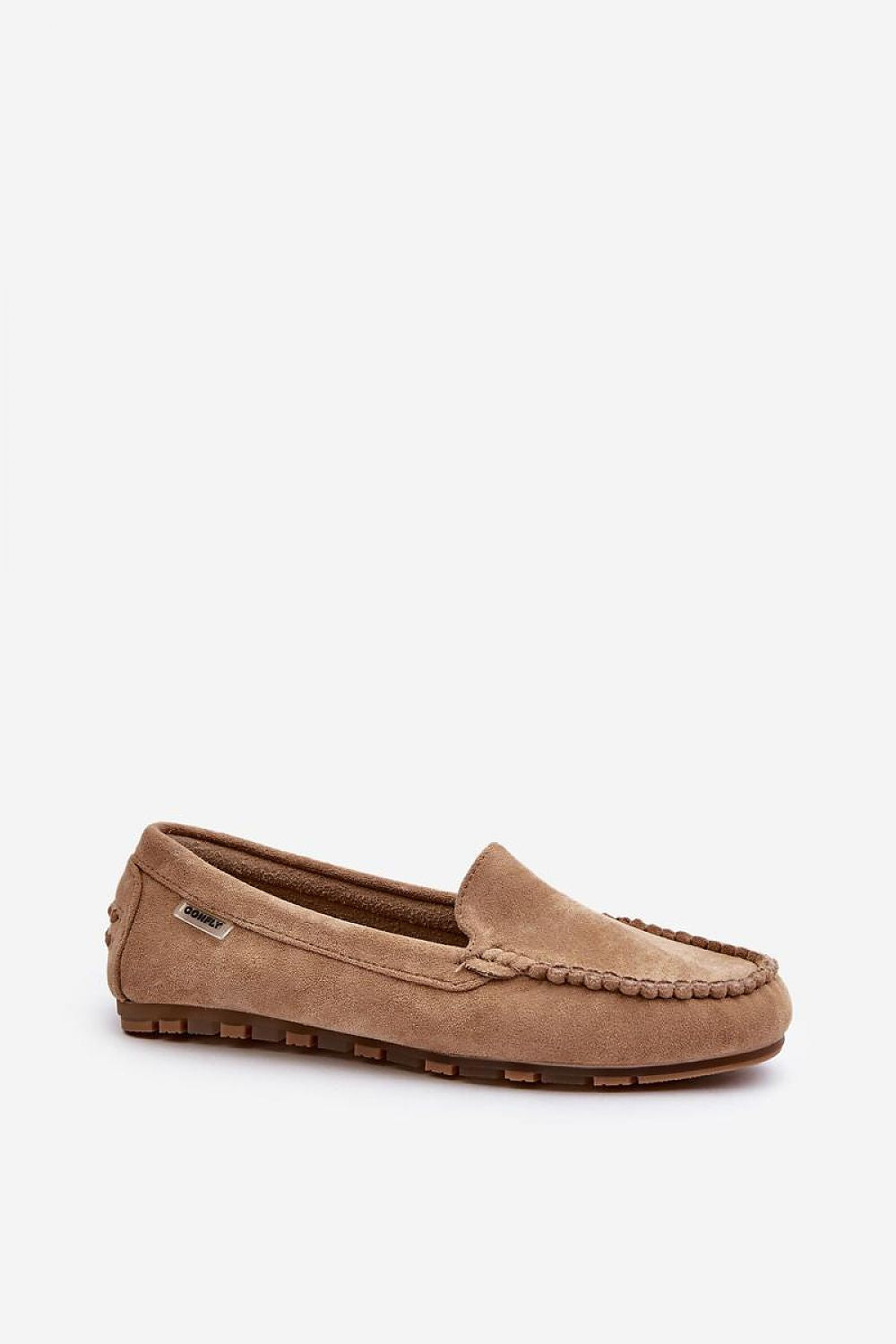 Women's Eco-Suede Loafers – Removable Foam-Insole Slip-On Flats