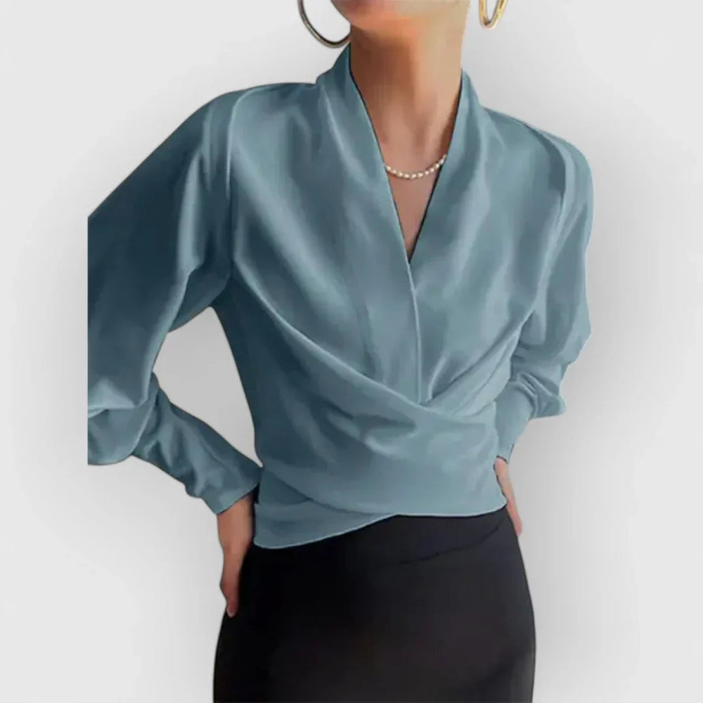 Women's Elegant Puff-Sleeve Blouse with Flattering Fit, S–2XL