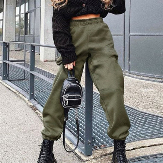 Women’s Fleece Jogger Pants – Thick Soft Drawstring Loungewear
