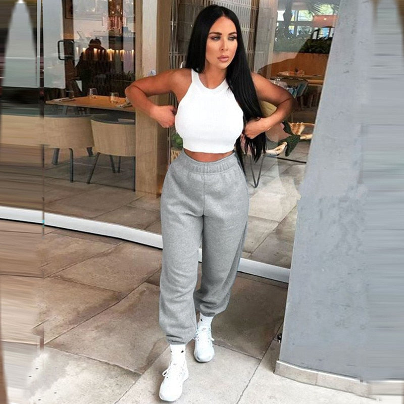 Women’s Fleece Jogger Pants – Thick Soft Drawstring Loungewear
