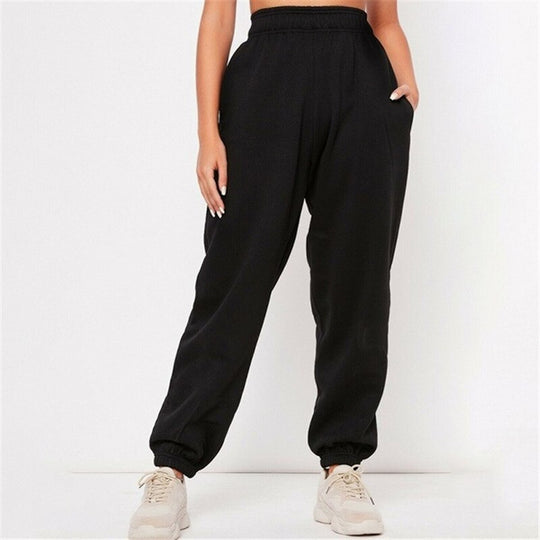 Women’s Fleece Jogger Pants – Thick Soft Drawstring Loungewear