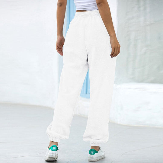 Women’s Fleece Jogger Pants – Thick Soft Drawstring Loungewear