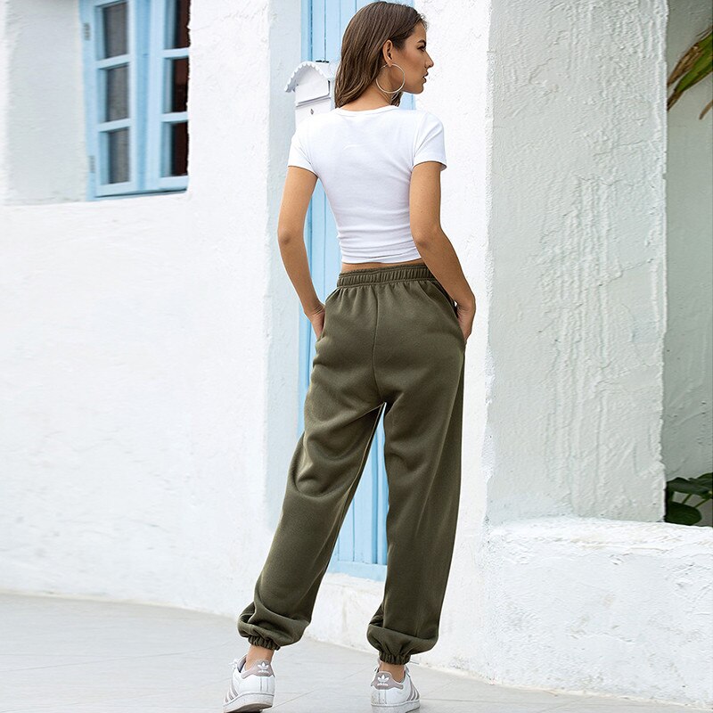 Women’s Fleece Jogger Pants – Thick Soft Drawstring Loungewear