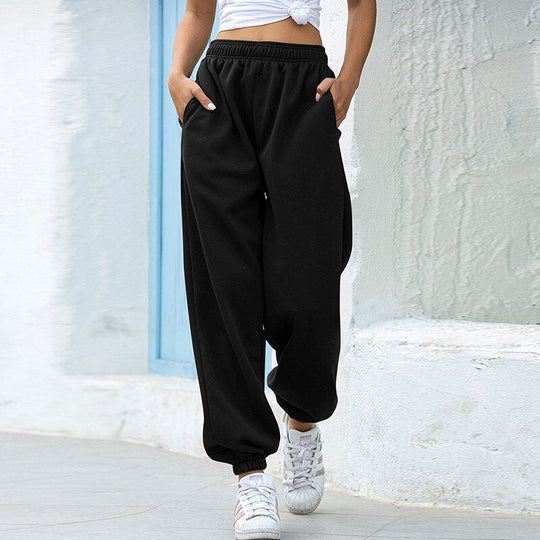 Women’s Fleece Jogger Pants – Thick Soft Drawstring Loungewear