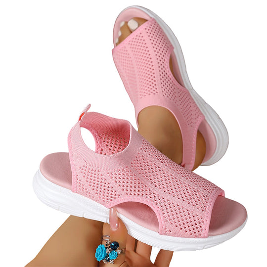 Women’s Flexible Open Sandals with Stable Comfort Sole