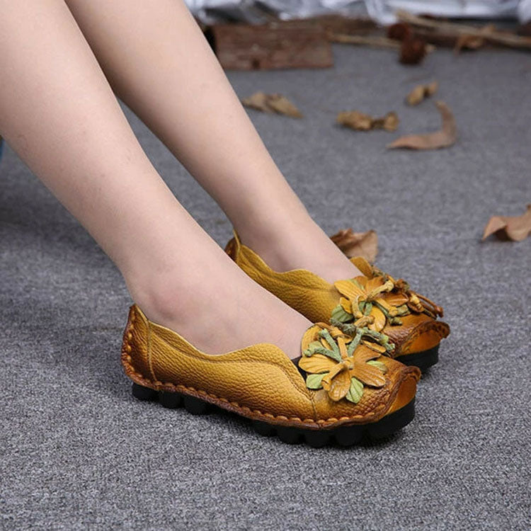 Women's Floral Slip-On Shoes with Cushioned Insole, Sizes 35–43