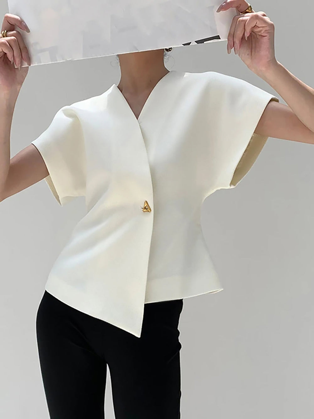 Women's Flowing V-Neck Top – Refined Day-to-Evening Style