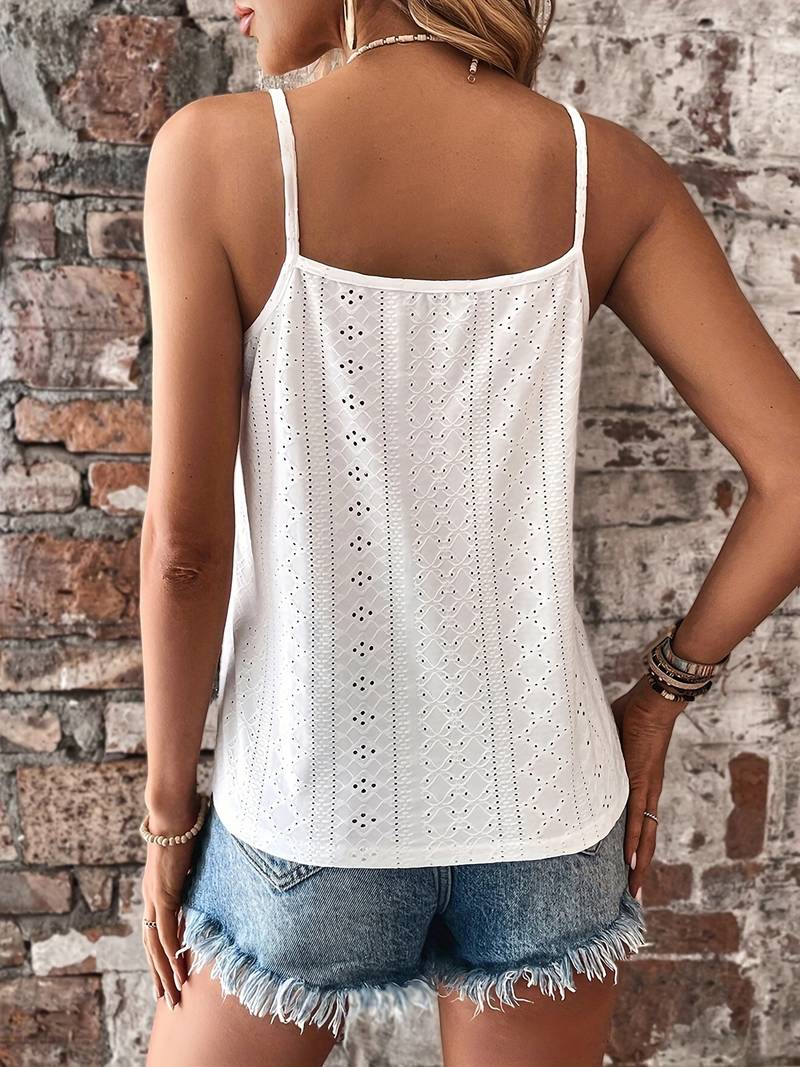 Women's Gigi Openwork Lace V-Neck Camisole Top