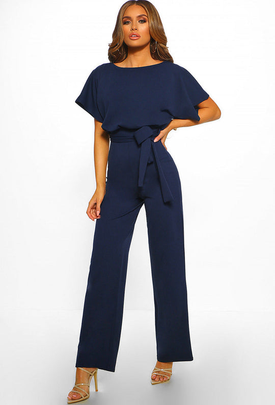 Women’s High-Waist Jumpsuit – Elegant One-Piece Outfit for Work and Events