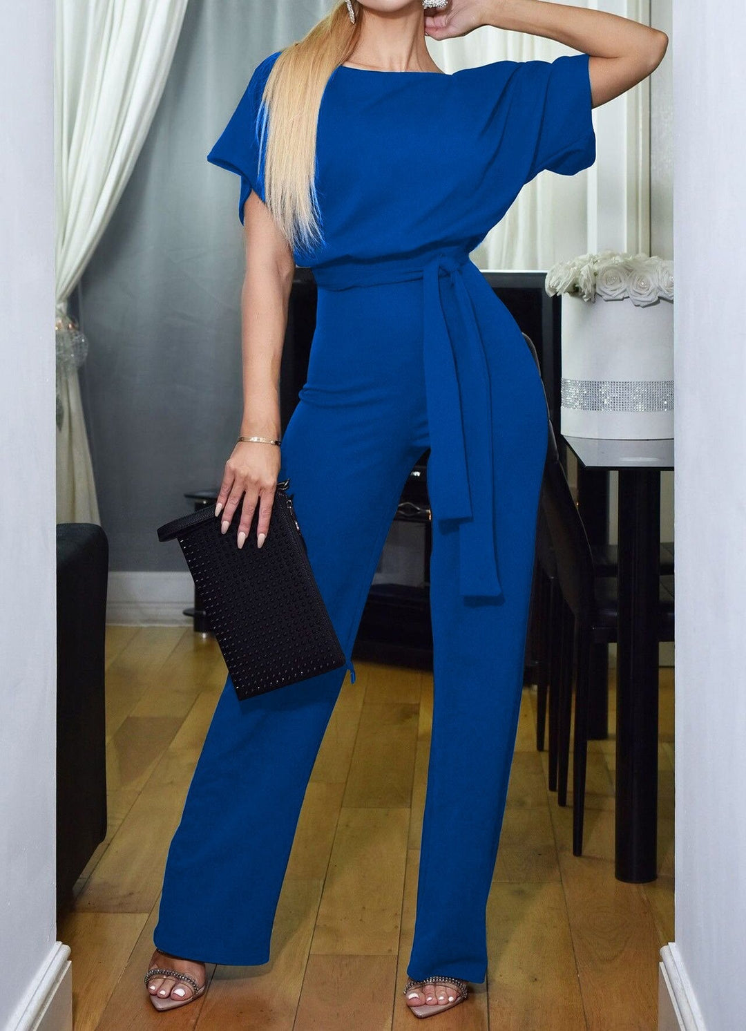 Women’s High-Waist Jumpsuit – Elegant One-Piece Outfit for Work and Events