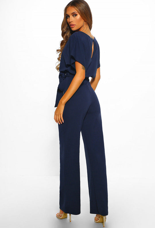 Women’s High-Waist Jumpsuit – Elegant One-Piece Outfit for Work and Events