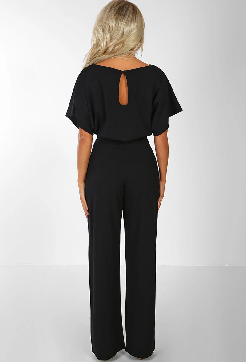Women’s High-Waist Jumpsuit – Elegant One-Piece Outfit for Work and Events