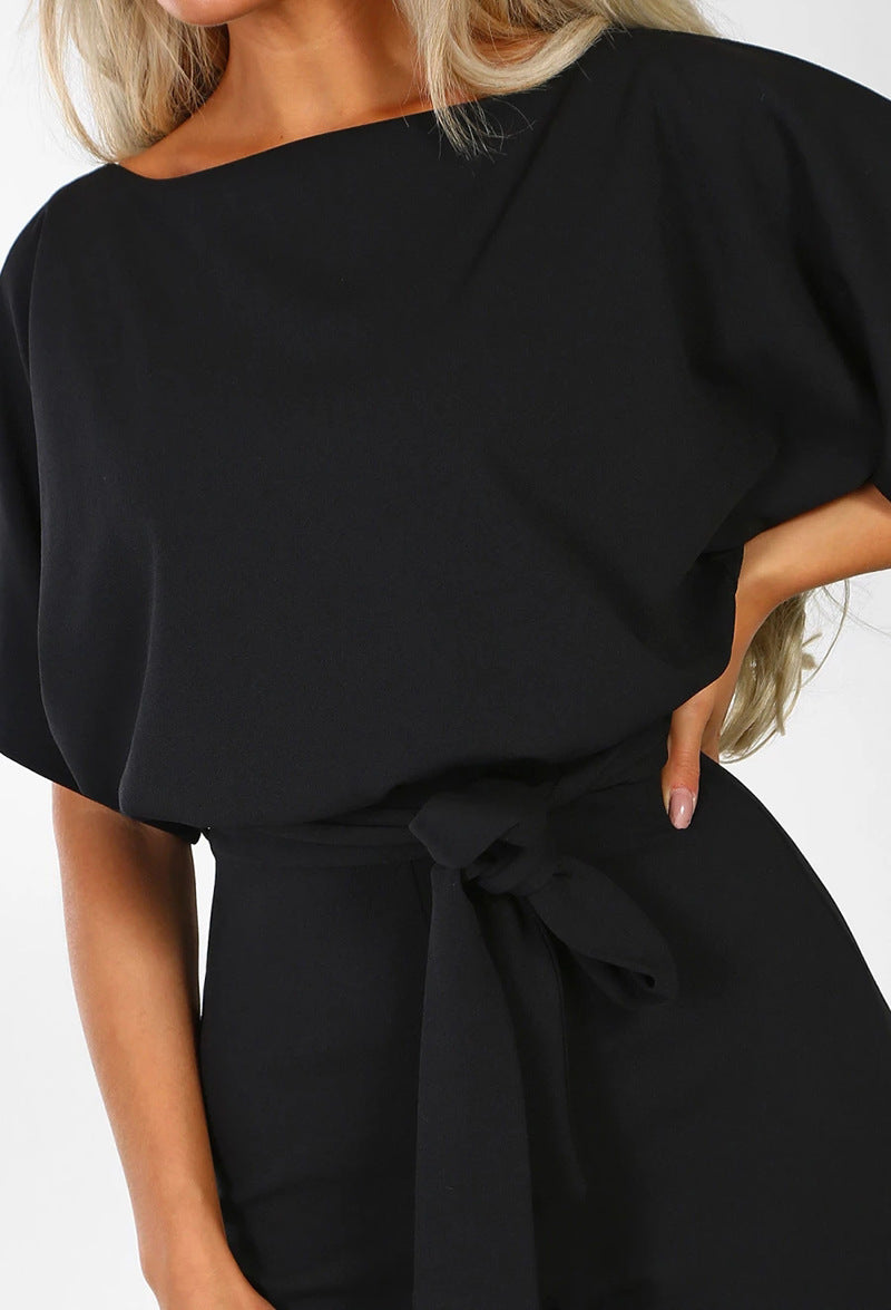 Women’s High-Waist Jumpsuit – Elegant One-Piece Outfit for Work and Events
