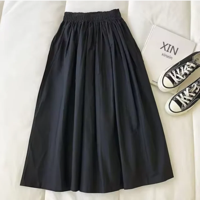 Women's High-Waisted Flowing Maxi Skirt