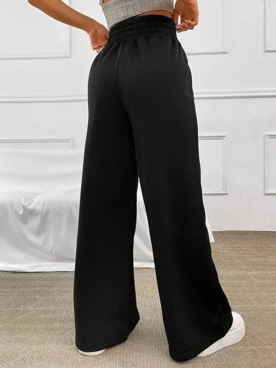 Women’s High-Waisted Lounge Pants – Lightweight Wide-Leg Trousers
