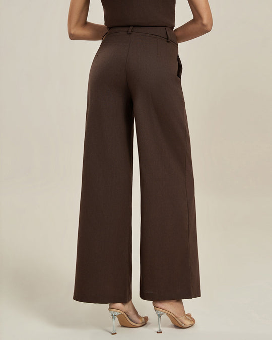 Women’s High-Waisted Straight-Leg Pants – Lightweight Wide Trousers