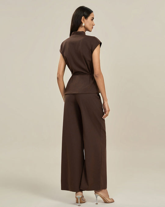 Women’s High-Waisted Straight-Leg Pants – Lightweight Wide Trousers