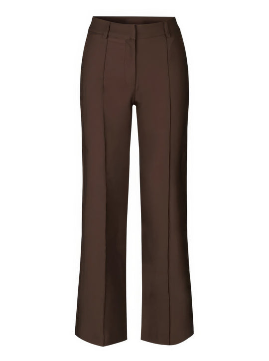 Women’s High-Waisted Straight-Leg Pants – Soft Stretch Trousers