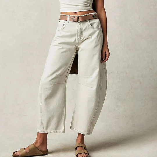 Women’s High-Waisted Wide-Leg Jeans – Relaxed Five-Pocket Denim