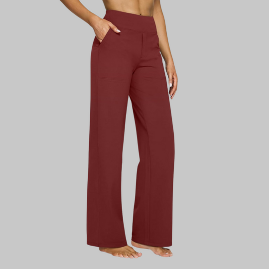 Women’s High-Waisted Yoga Pants – Soft Stretch Straight-Leg Activewear