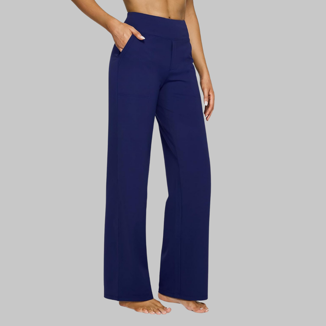 Women’s High-Waisted Yoga Pants – Soft Stretch Straight-Leg Activewear