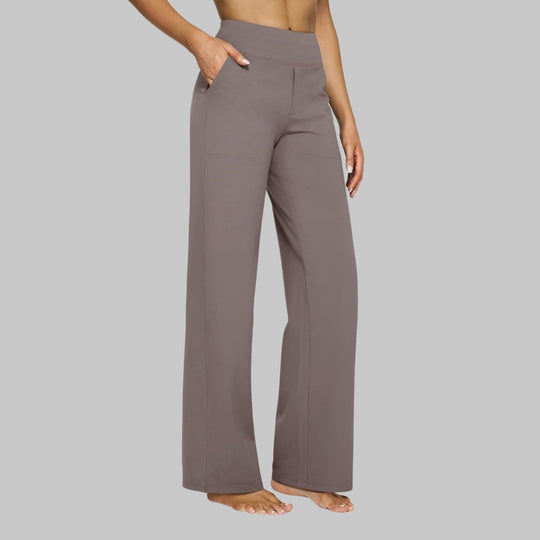 Women’s High-Waisted Yoga Pants – Soft Stretch Straight-Leg Activewear