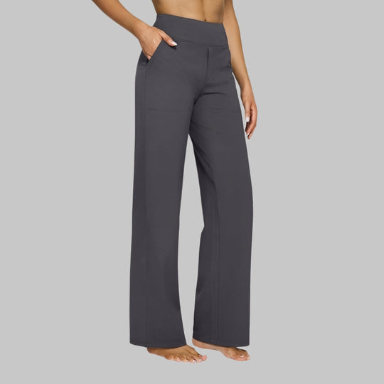 Women’s High-Waisted Yoga Pants – Soft Stretch Straight-Leg Activewear