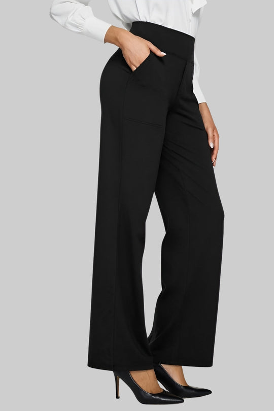Women’s High-Waisted Yoga Pants – Soft Stretch Straight-Leg Activewear