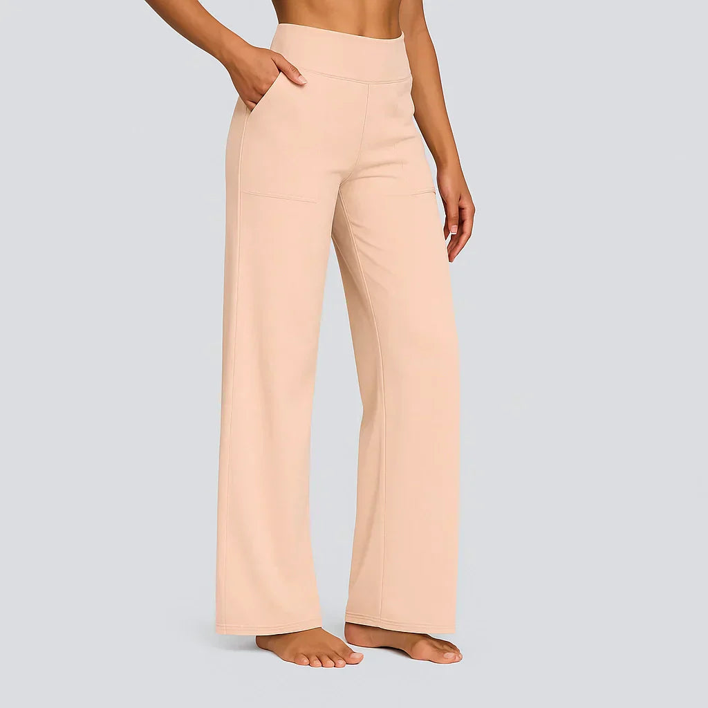 Women’s High-Waisted Yoga Pants – Soft Stretch Straight-Leg Activewear