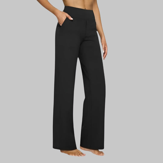 Women’s High-Waisted Yoga Pants – Soft Stretch Straight-Leg Activewear