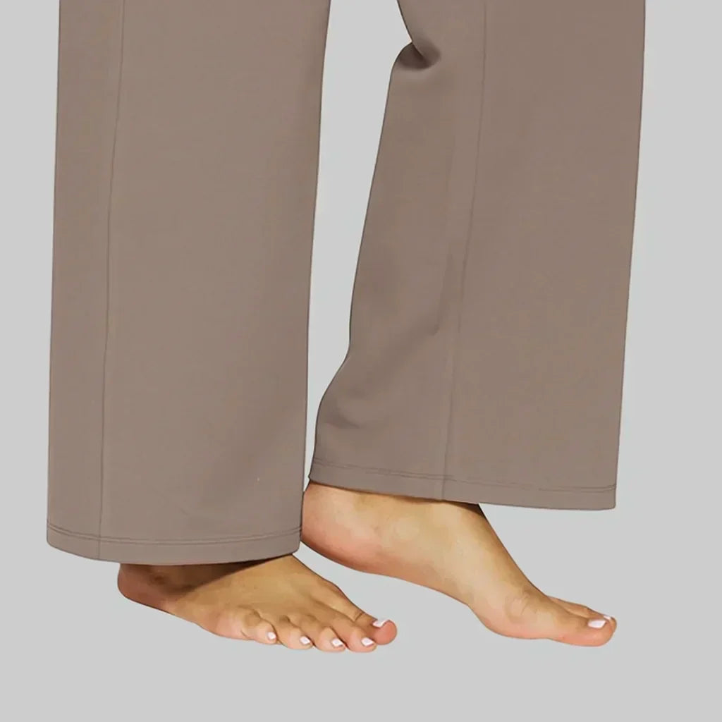 Women’s High-Waisted Yoga Pants – Soft Stretch Straight-Leg Activewear