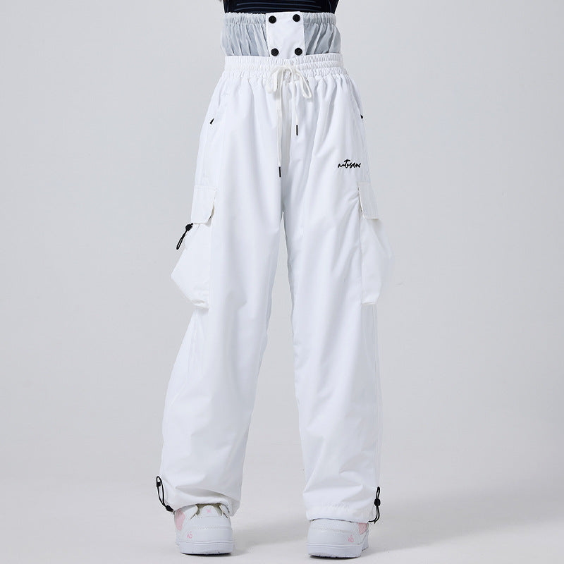 Women’s Insulated Waterproof Ski Pants – Reinforced Breathable Snow Trousers