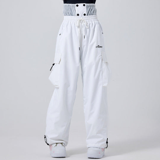 Women’s Insulated Waterproof Ski Pants – Reinforced Breathable Snow Trousers