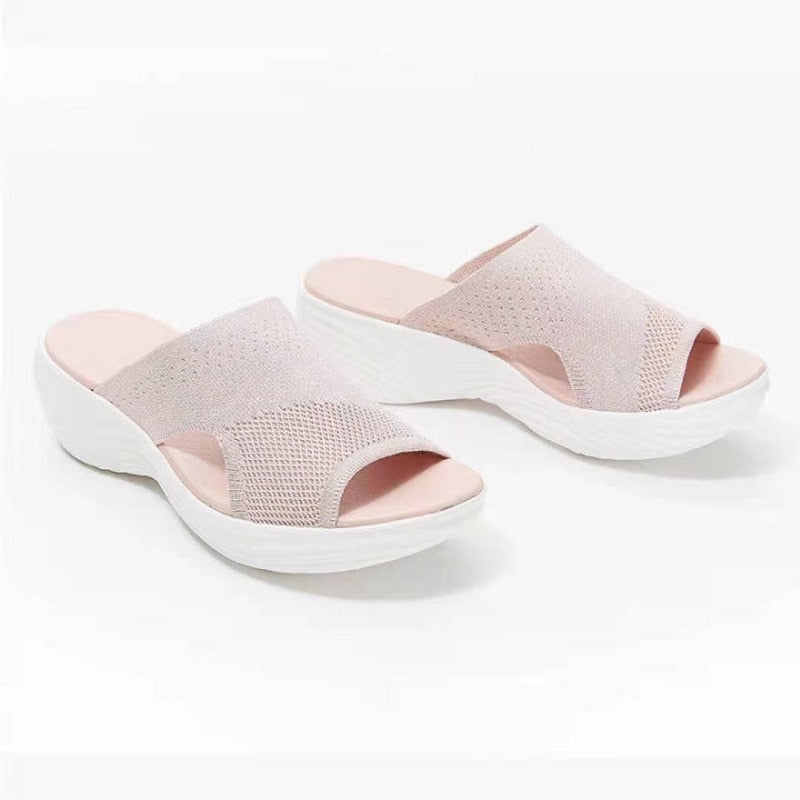 Women’s Lightweight Arch-Support Sandals in Black, Blue or Pink