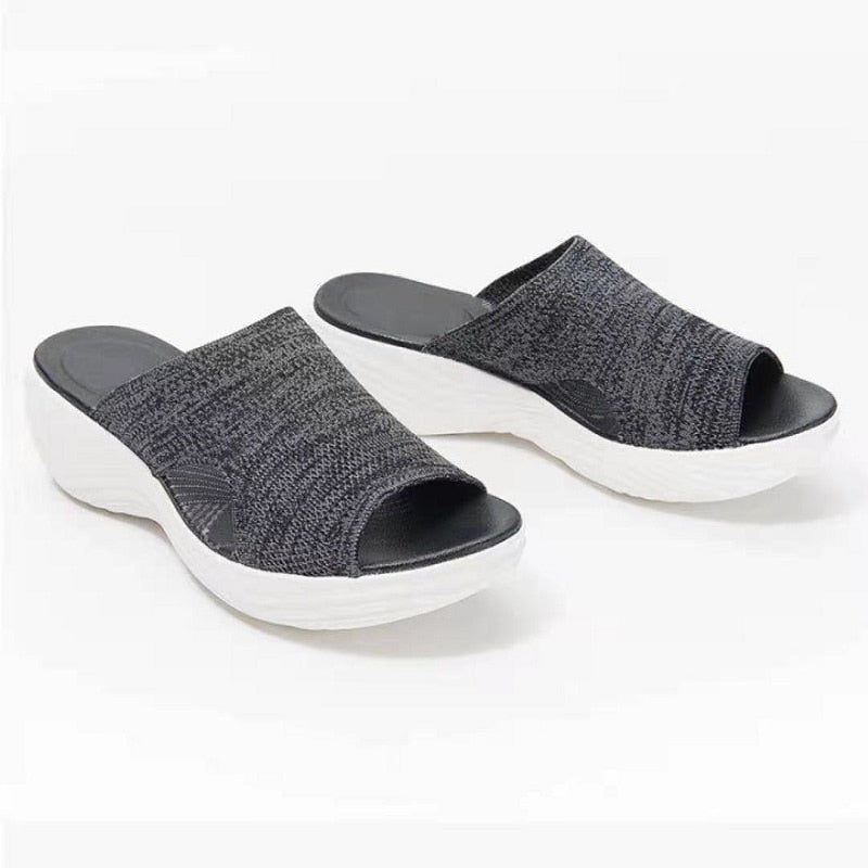 Women’s Lightweight Arch-Support Sandals in Black, Blue or Pink