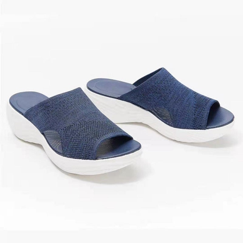 Women’s Lightweight Arch-Support Sandals in Black, Blue or Pink
