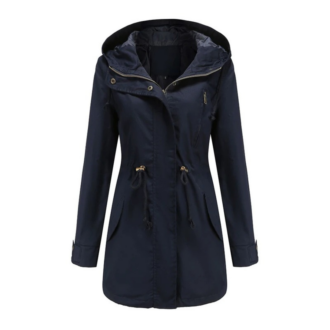 Women’s Lightweight Hooded Windbreaker – Casual Zip Jacket with Pockets