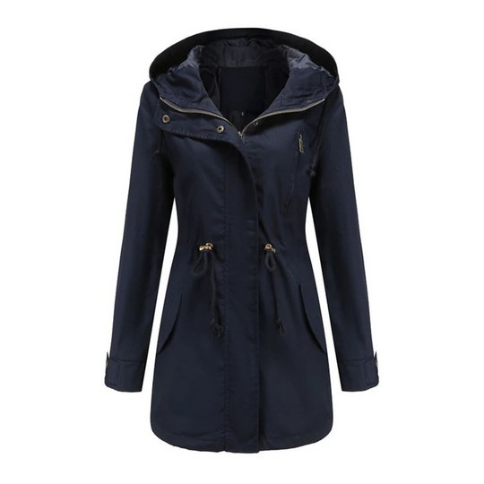Women’s Lightweight Hooded Windbreaker – Casual Zip Jacket with Pockets