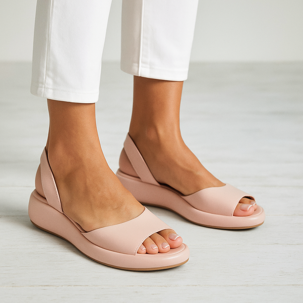 Women’s Lightweight Open-Toe Sandals with Supportive Sole
